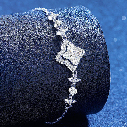[Vera  Jewelry]MARQUISE-CLOVER MOISSANITE BRACELET