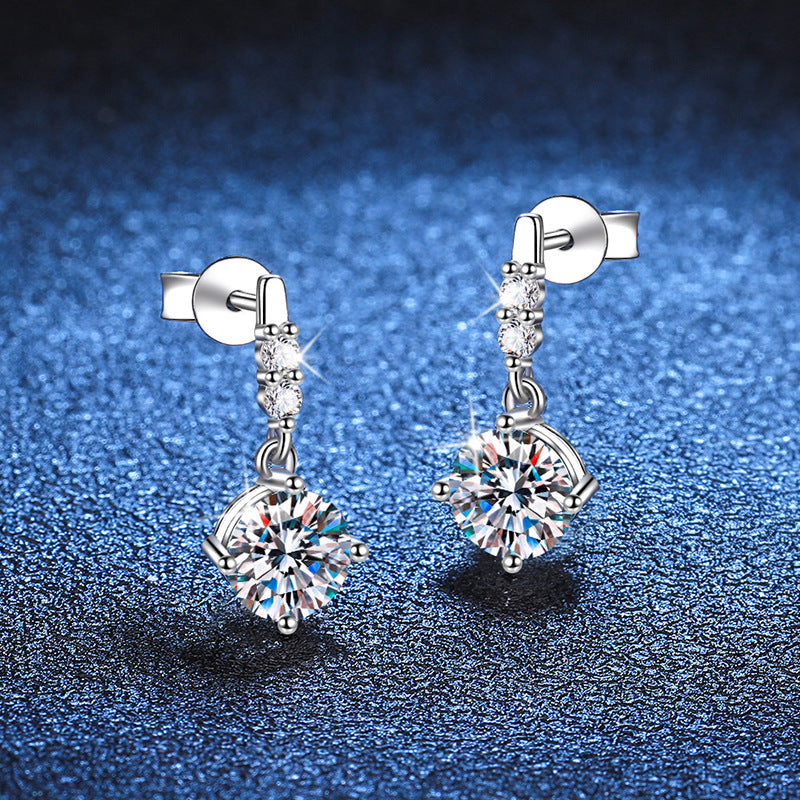 [Vera  Jewelry]DYNAMIC TASSEL MOISSANITE DROP EARRINGS