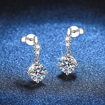 [Vera  Jewelry]DYNAMIC TASSEL MOISSANITE DROP EARRINGS