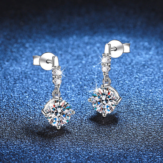 [Vera  Jewelry]DYNAMIC TASSEL MOISSANITE DROP EARRINGS