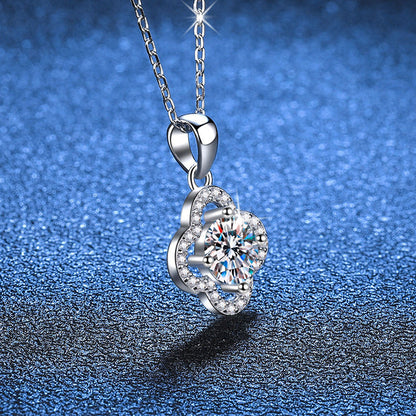 [Vera  Jewelry]CLASSIC CLOVER MOISSANITE PENDANT NECKLACE