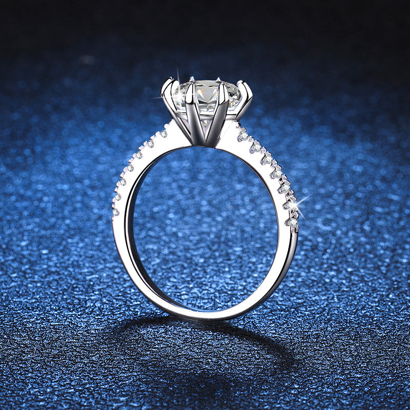 [Vera  Jewelry]BOLD TIGER CLAW MOISSANITE ENGAGEMENT RING