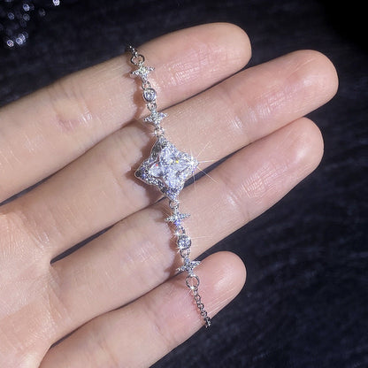 [Vera  Jewelry]MARQUISE-CLOVER MOISSANITE BRACELET