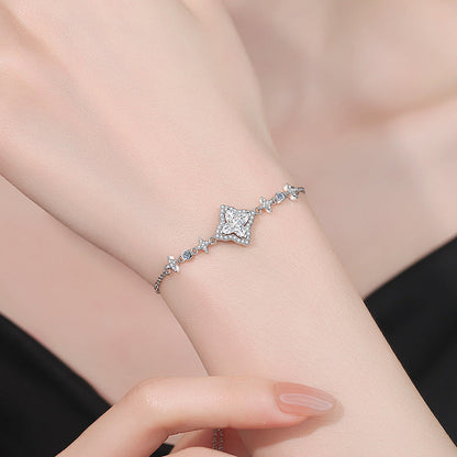 [Vera  Jewelry]MARQUISE-CLOVER MOISSANITE BRACELET