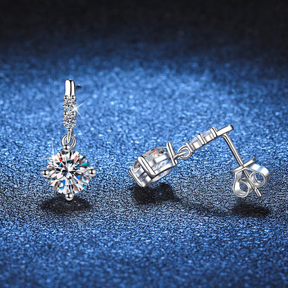 [Vera  Jewelry]DYNAMIC TASSEL MOISSANITE DROP EARRINGS