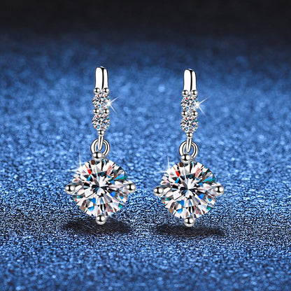 [Vera  Jewelry]DYNAMIC TASSEL MOISSANITE DROP EARRINGS