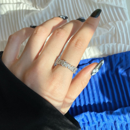 [Vera Jewelry]Delicate Multi Shape Tennis Ring