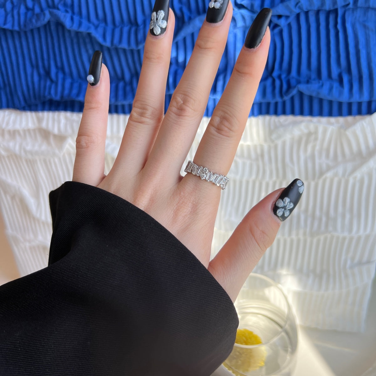 [Vera Jewelry]Delicate Multi Shape Tennis Ring