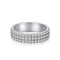 [Vera Jewelry]Dainty Round Cut Tennis Ring