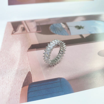 [Vera Jewelry]Unique Colorful Radiant Cut RIng