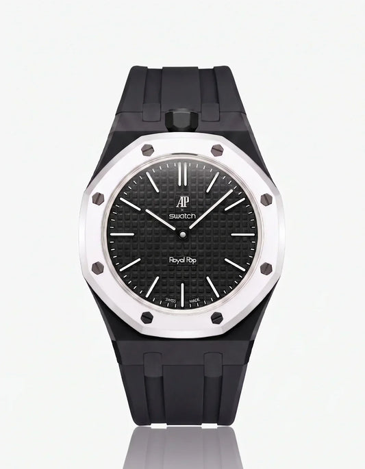 Silicone Strap & Case Royal Pop Ocho Negro(Customize  Colors)
