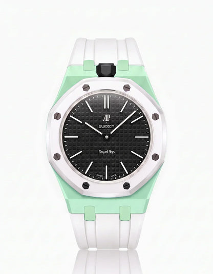 Silicone Strap & Case Royal Pop Ocho Negro(Customize  Colors)