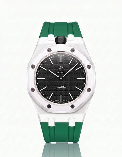 Silicone Strap & Case Royal Pop Ocho Negro(Customize  Colors)