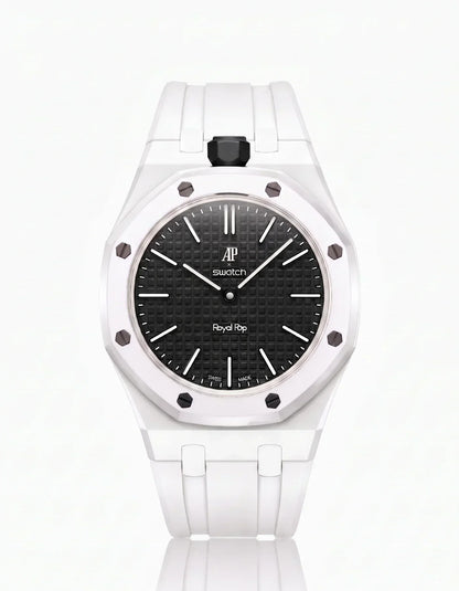 Silicone Strap & Case Royal Pop Ocho Negro(Customize  Colors)