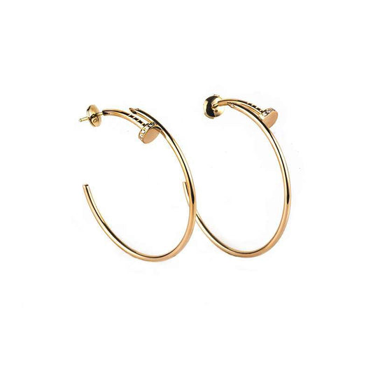 [Vera Jewelry]ジュスト イヤリング ゴールド ダイヤモンド 1.8mm