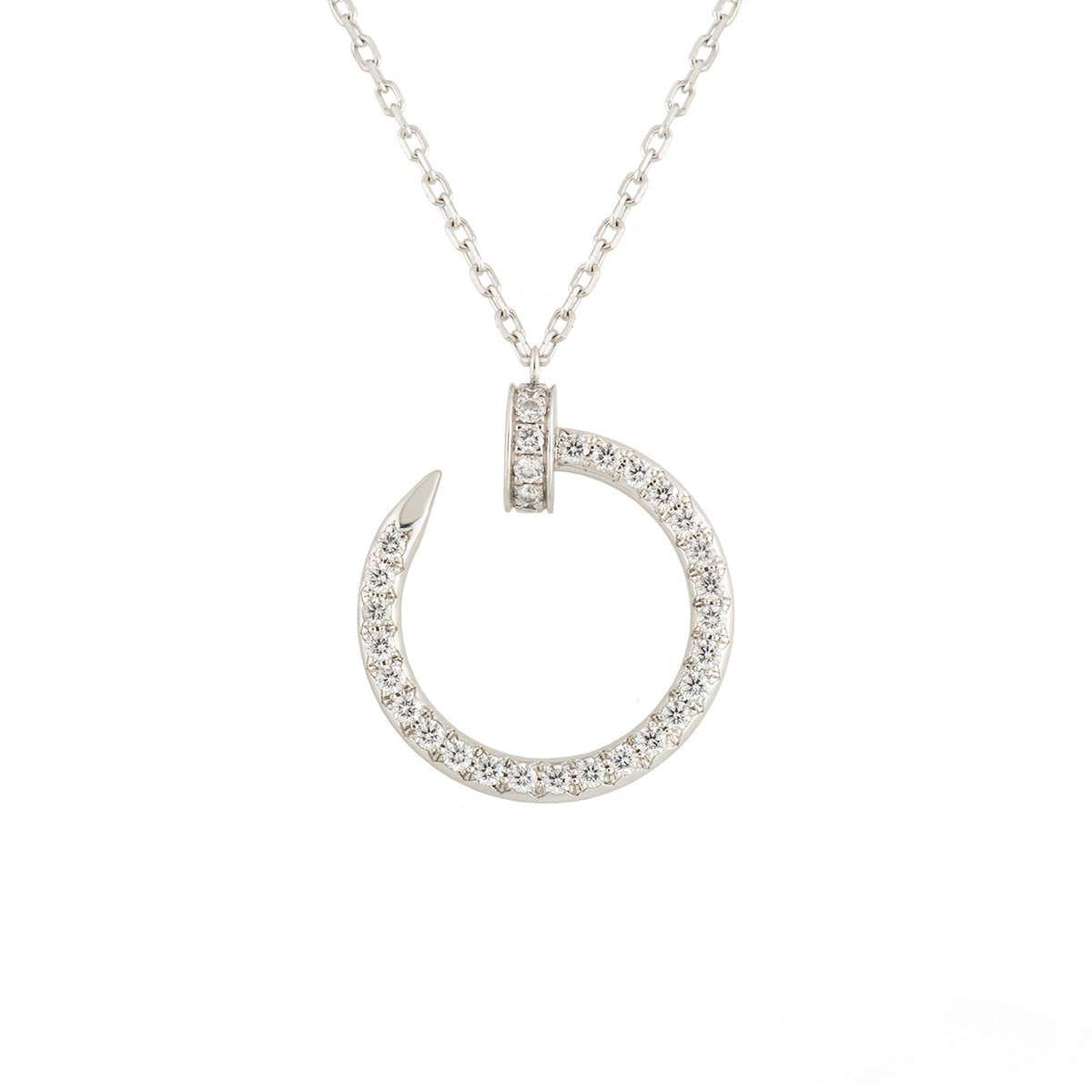 [Vera Jewelry]JUSTE NECKLACE SILVER DIAMONDS