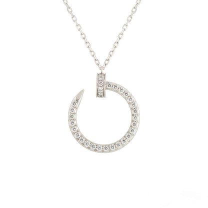 [Vera Jewelry]JUSTE NECKLACE SILVER DIAMONDS
