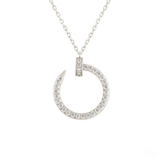 [Vera Jewelry]JUSTE NECKLACE SILVER DIAMONDS