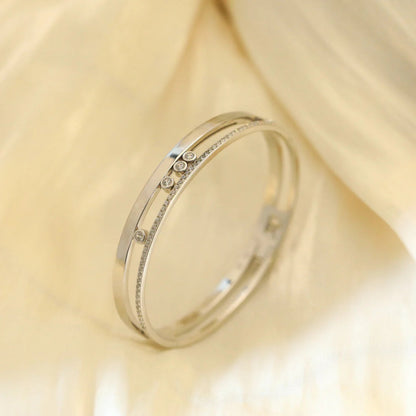 [Vera Jewelry]Move Romane Diamond Bangle Bracelet