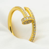 [Vera Jewelry]JUSTE RING 1.8MM GOLD DIAMONDS
