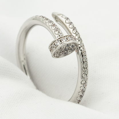 [Vera  Jewelry]JUSTE RING 1.8MM SILVER DIAMONDS