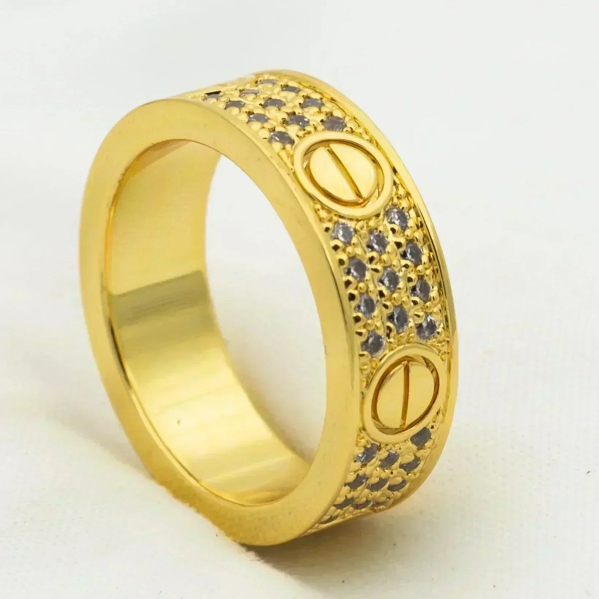 [Vera  Jewelry]LOVE RING 5.5MM DIAMONDS PAVED