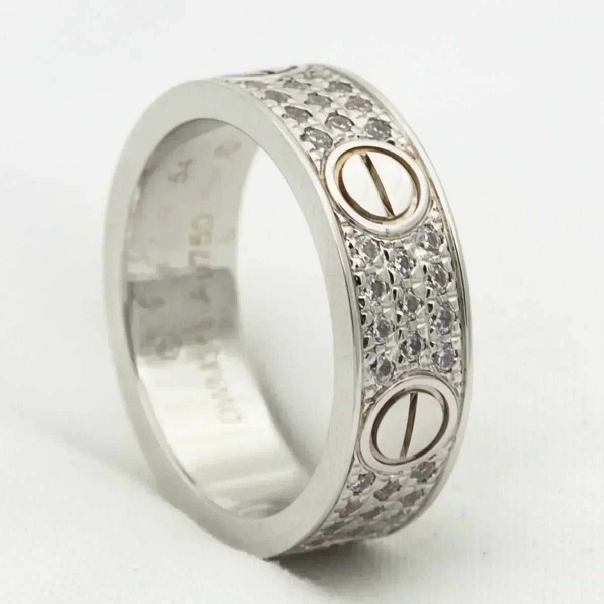 [Vera  Jewelry]LOVE RING 5.5MM DIAMONDS PAVED