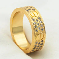 [Vera Jewelry]LOVE RING 5.5MM DIAMONDS PAVED