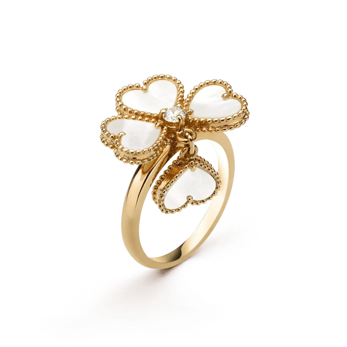 [Vera Jewelry]SWEET CLOVER WHITE MOP RING