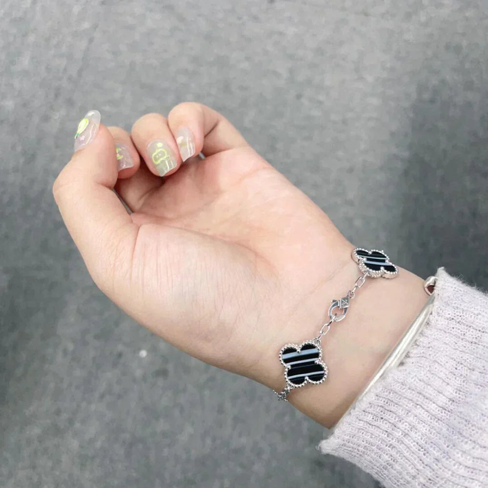 [Vera Jewelry] クローバー 5モチーフ パルサーストーン ブレスレット コレクション
