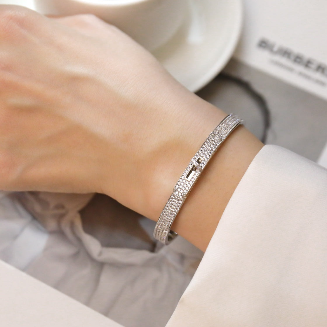 [Vera Jewelry]KELLY BRACELET DIAMOND PAVED
