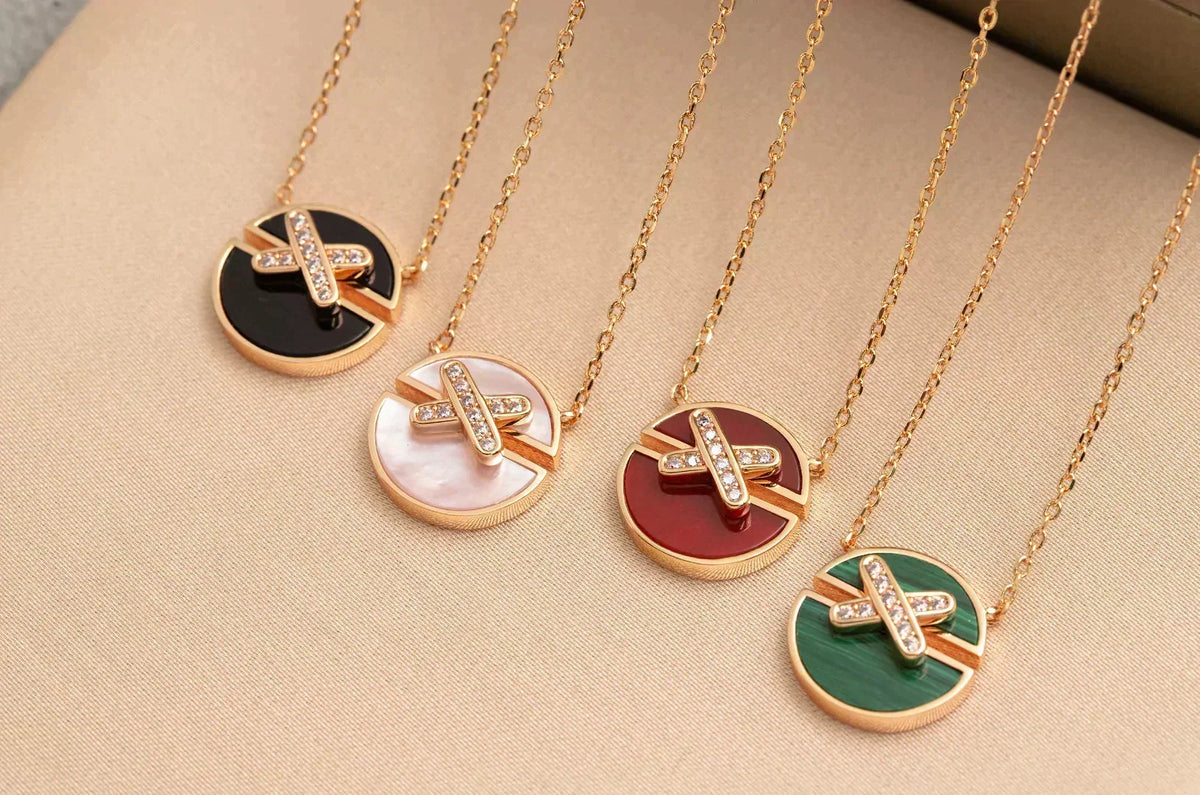 [Vera  Jewelry]JEUX DE ROSE GOLD DIAMOND NECKLACE