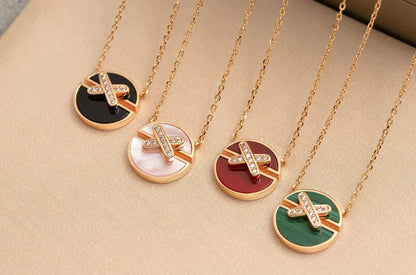 [Vera  Jewelry]JEUX DE ROSE GOLD DIAMOND NECKLACE