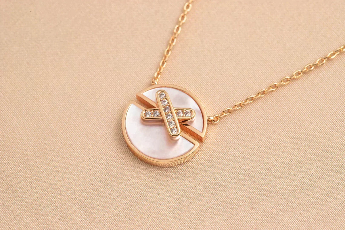 [Vera  Jewelry]JEUX DE ROSE GOLD DIAMOND NECKLACE
