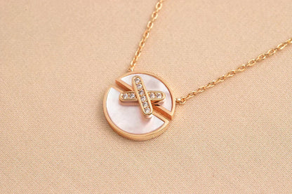 [Vera  Jewelry]JEUX DE ROSE GOLD DIAMOND NECKLACE