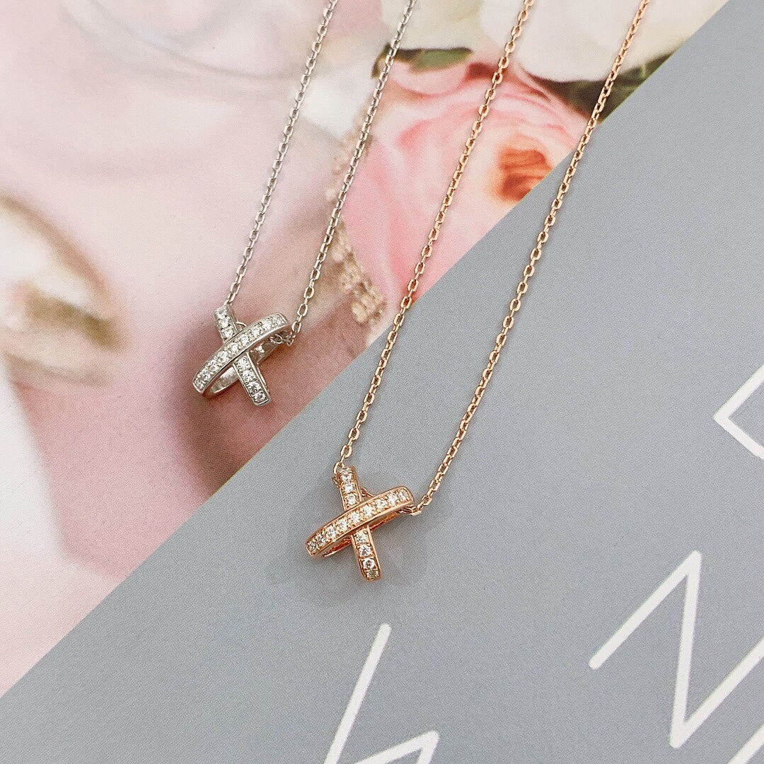 [Vera Jewelry]JEUX DE DIAMOND NECKLACE
