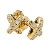 [Vera Jewelry]JEUX DE GOLD DIAMOND EARRINGS