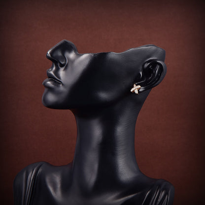 [Vera Jewelry]JEUX DE GOLD DIAMOND EARRINGS