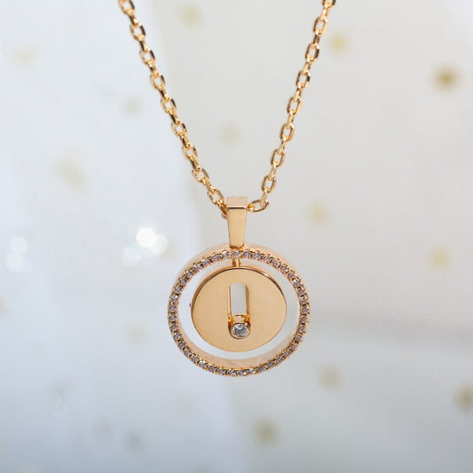 [Vera Jewelry]ラッキー ムーブ PM ネックレス ピンクゴールド ダイヤモンド