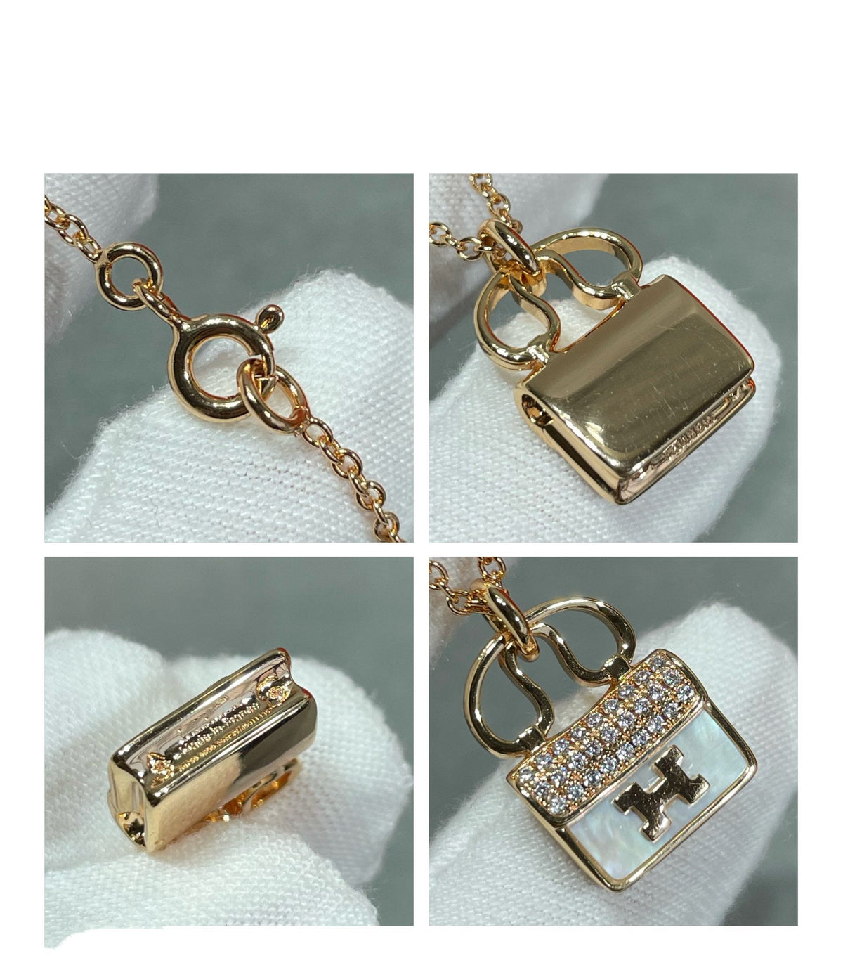 [Vera  Jewelry]H CIRCE MOISSANITE PENDANT NECKLACE GOLD