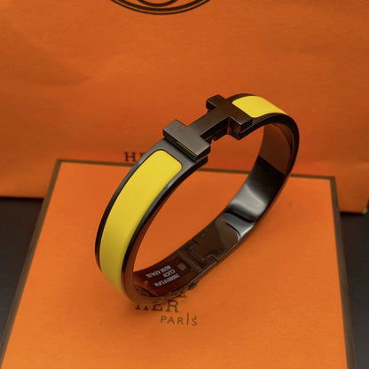 [Vera  Jewelry]CLIC HM SO BLACK YELLOW BRACELET