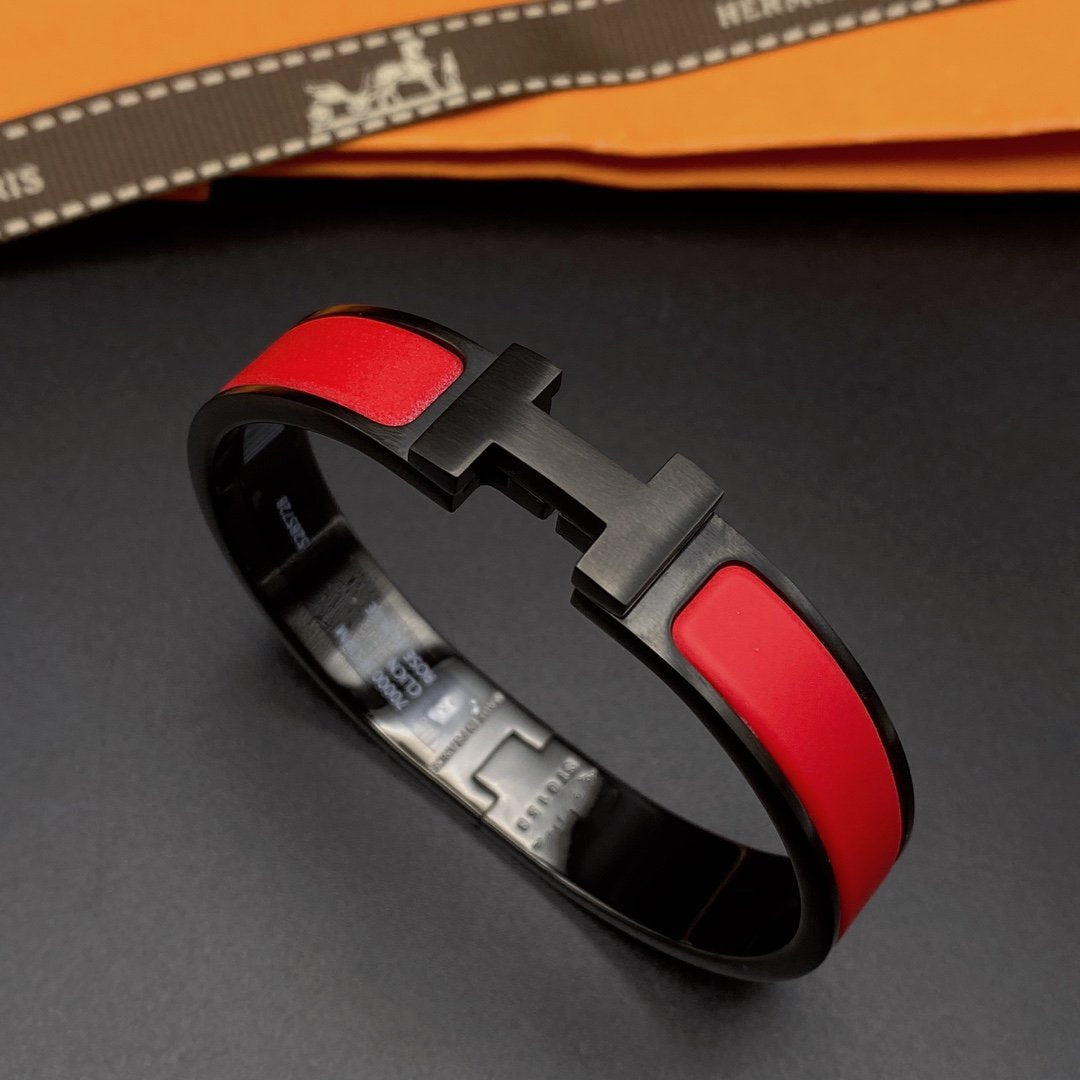 [Vera Jewelry]CLIC HM SO BLACK RED BRACELET