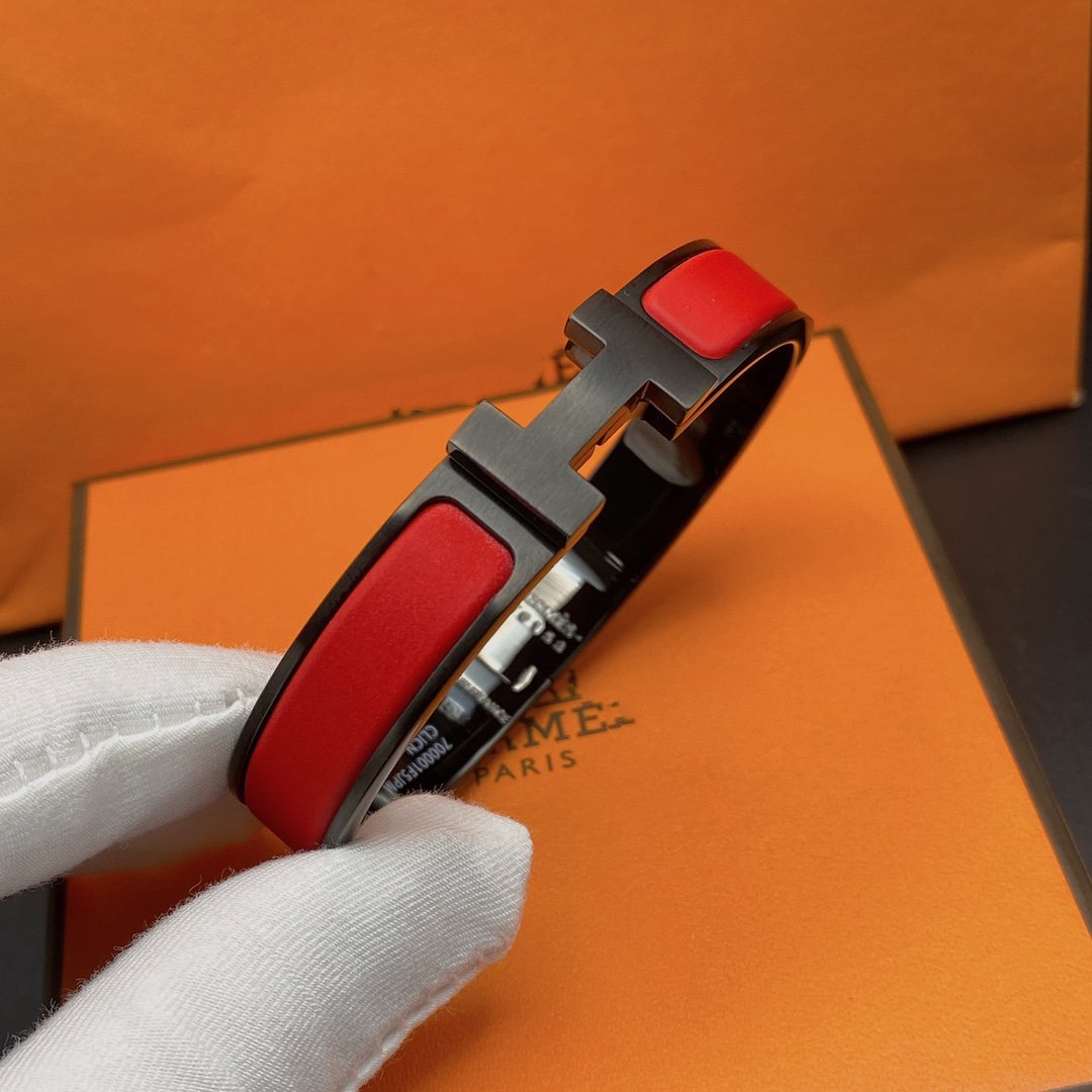 [Vera Jewelry]CLIC HM SO BLACK RED BRACELET