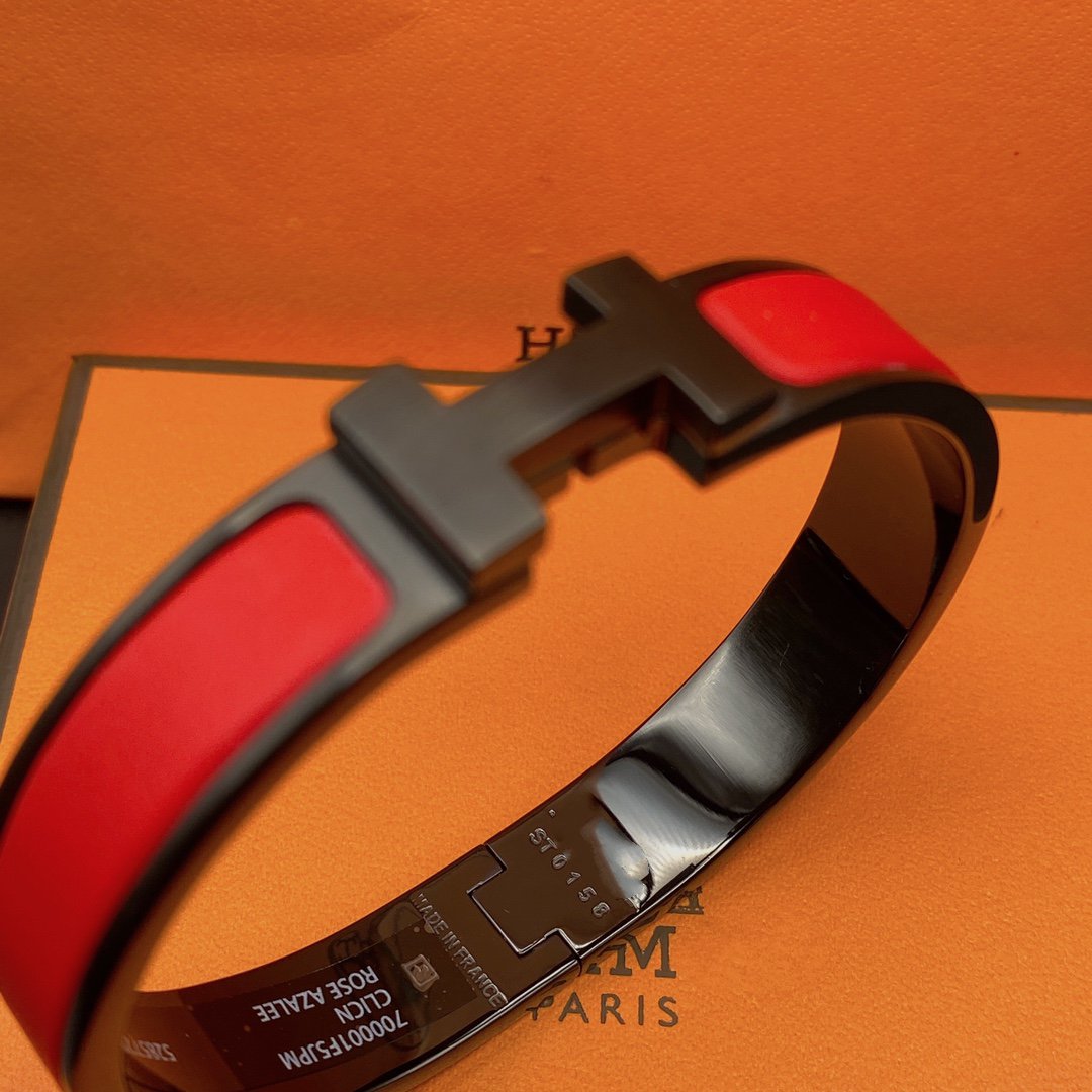 [Vera Jewelry]CLIC HM SO BLACK RED BRACELET