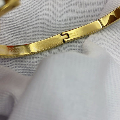 [Vera Jewelry]CLASSIC HM CLIC WHITE 8MM ENAMEL BRACELET