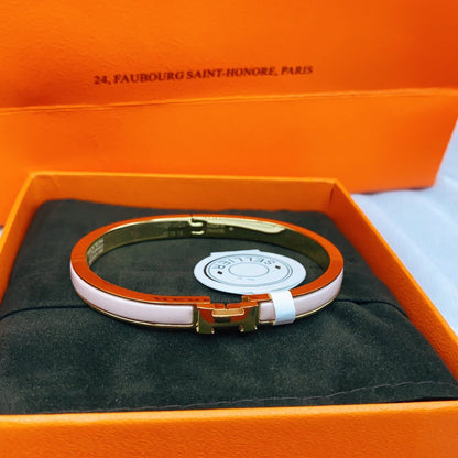 [Vera Jewelry]CLASSIC HM CLIC  PINK 8MM ENAMEL BRACELET
