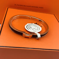[Vera Jewelry]CLASSIC HM CLIC BLACK 8MM ENAMEL BRACELET
