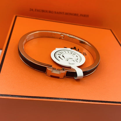 [Vera Jewelry]CLASSIC HM CLIC BLACK 8MM ENAMEL BRACELET