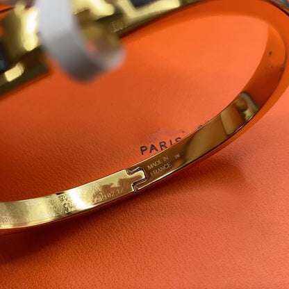 [Vera  Jewelry]CLASSIC HM CLIC BLACK 8MM ENAMEL BRACELET