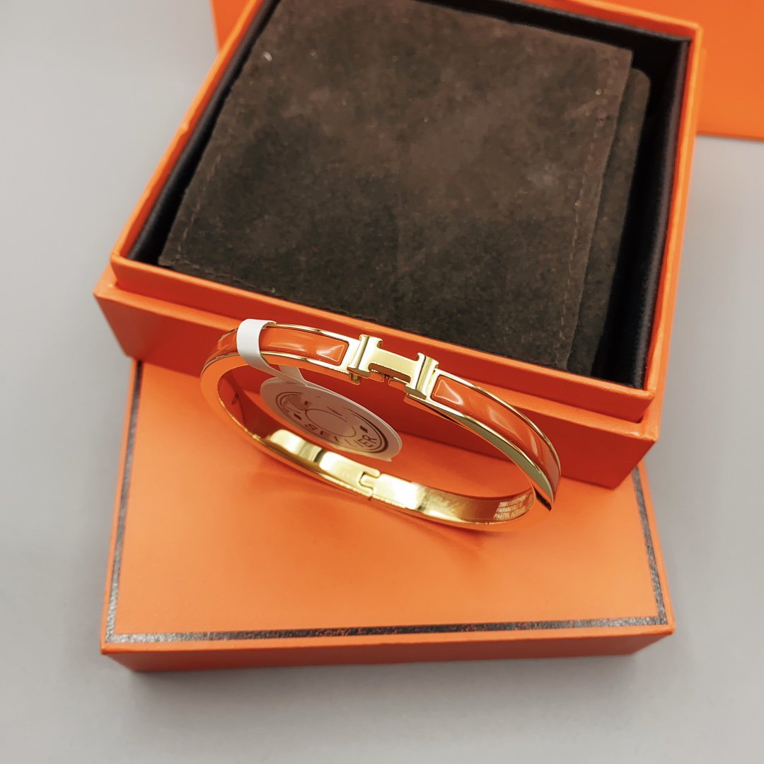 [Vera  Jewelry]CLASSIC HM CLIC RED 8MM ENAMEL BRACELET